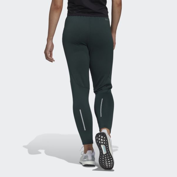 Pantalon De Course Adidas X-city Polaire Vert