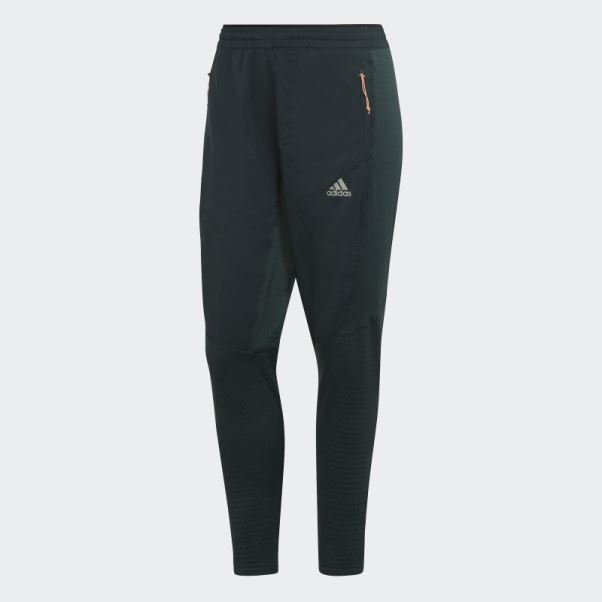 Pantalon De Course Adidas X-city Polaire Vert