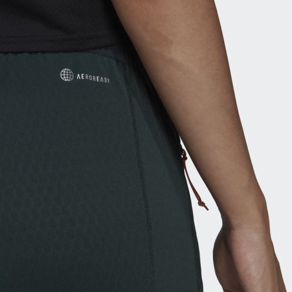 Pantalon De Course Adidas X-city Polaire Vert