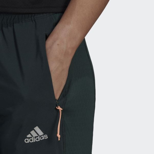 Pantalon De Course Adidas X-city Polaire Vert