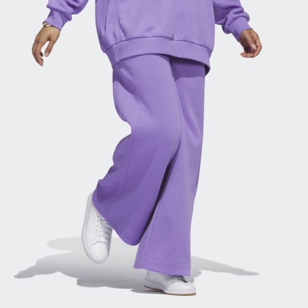 Pantalon Large En Polaire All Szn Adidas Violet
