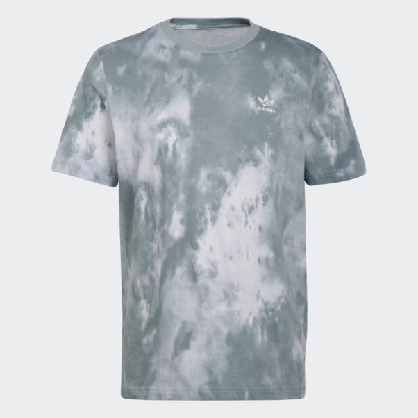 T-shirt Adicolor Essentials Trèfle Tie-dye Gris Adidas