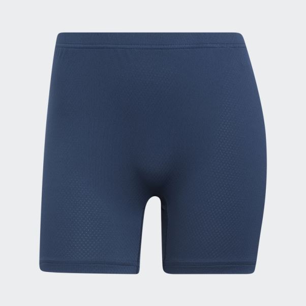 Adidas Robe De Golf En Maille Chaîne Bleu Marine