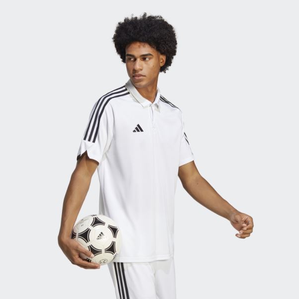 Polo Adidas Tiro 23 League Blanc