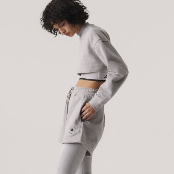 Adidas By Stella Mccartney Truecasuals Terry Short Gris Moyen Fashion