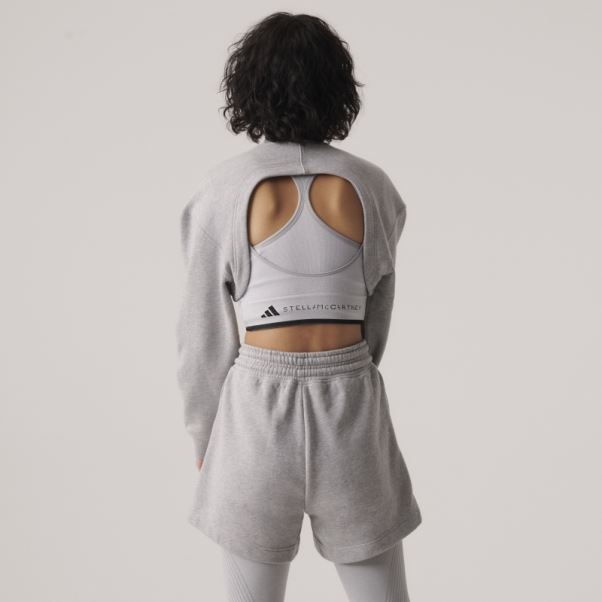 Adidas By Stella Mccartney Truecasuals Terry Short Gris Moyen Fashion