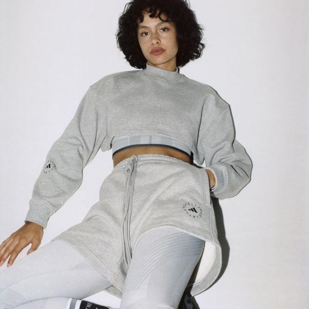 Adidas By Stella Mccartney Truecasuals Terry Short Gris Moyen Fashion