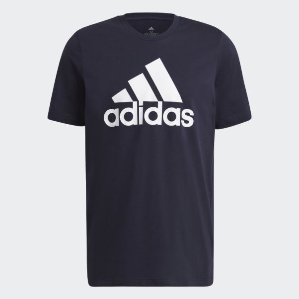 Mode Adidas Essentials Gros Logo Tee Blanc