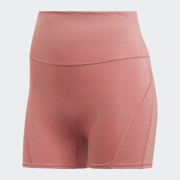 Adidas Leggings Courts Rouge Yoga Studio Luxe Fire Taille Super Haute