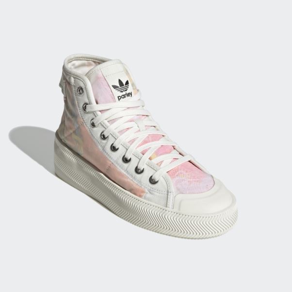Nizza Parley Hi Chaussures Blanc Adidas