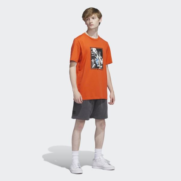 Tee Shirt Shmoofoil Graphique Rouge Adidas