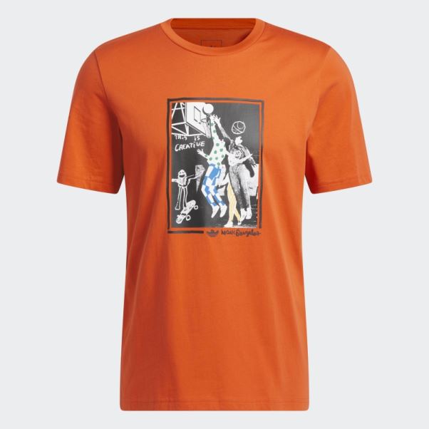 Tee Shirt Shmoofoil Graphique Rouge Adidas