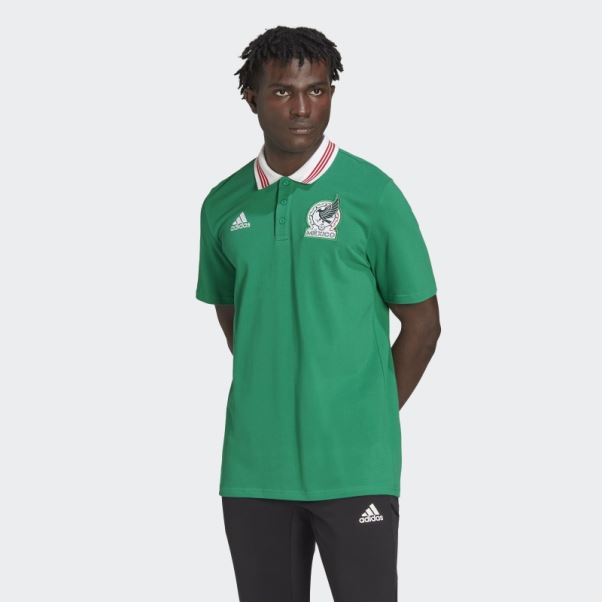 Polo Adn Mexique Vert Adidas
