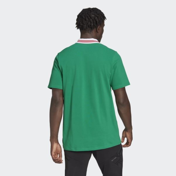 Polo Adn Mexique Vert Adidas