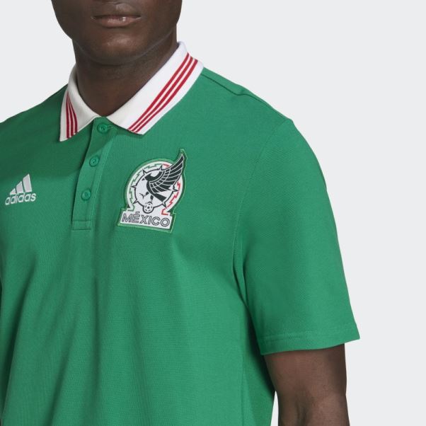 Polo Adn Mexique Vert Adidas