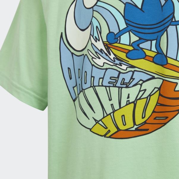 T-shirt Imprimé Graphique Menthe Glory Adidas