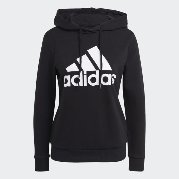 Sweat à Capuche Décontracté Logo Essentials Noir Adidas
