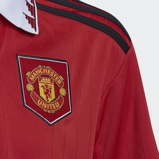 Maillot Domicile Adidas Manchester United 22/23 Rouge Real