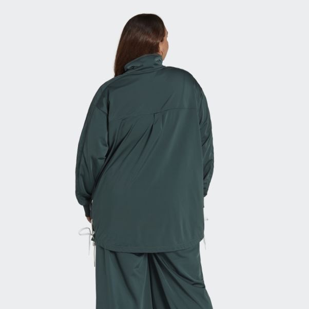 Adidas Veste De Survêtement à Lacets Always Original (grande Taille) Vert Minéral