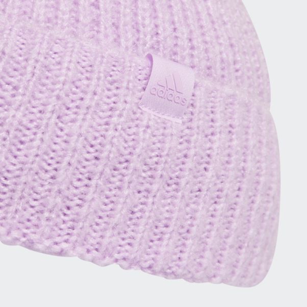 Bonnet Revers Lilas Adidas