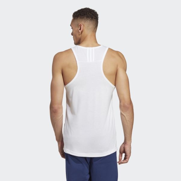 Débardeur Adidas Yoga Base Training Blanc