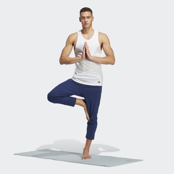 Débardeur Adidas Yoga Base Training Blanc