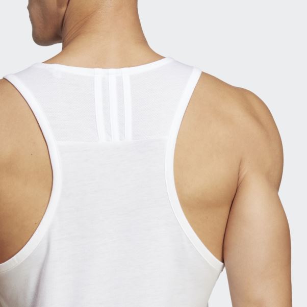 Débardeur Adidas Yoga Base Training Blanc