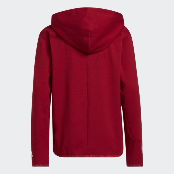 Victoire Rouge Donovan Mitchell D.o.n. Numéro 4 Sweat à Capuche Adidas