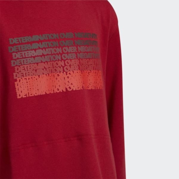 Victoire Rouge Donovan Mitchell D.o.n. Numéro 4 Sweat à Capuche Adidas