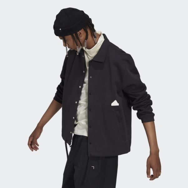 Veste D'entraîneur Noir Adidas