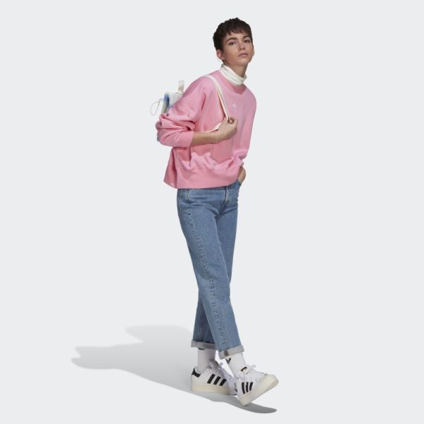 Sweat Polaire Adidas Adicolor Essentials Rose