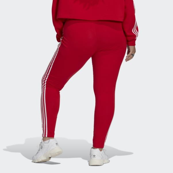 Legging Adicolor Classics 3 Bandes (taille Plus) Adidas écarlate