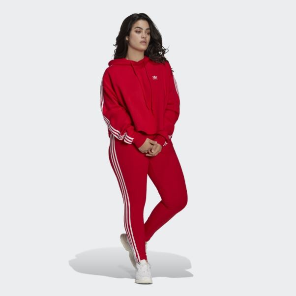Legging Adicolor Classics 3 Bandes (taille Plus) Adidas écarlate