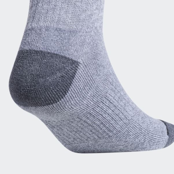Chaussettes Mi-mollet Adidas 3 Bandes Gris Moyen 3 Paires