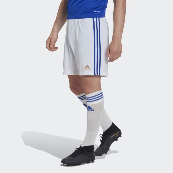 Adidas Short Domicile Leicester City Fc 22/23 Blanc Chaud