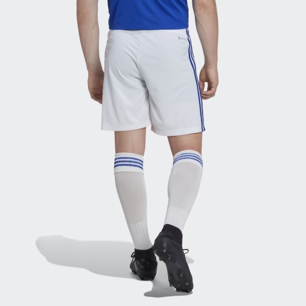 Adidas Short Domicile Leicester City Fc 22/23 Blanc Chaud