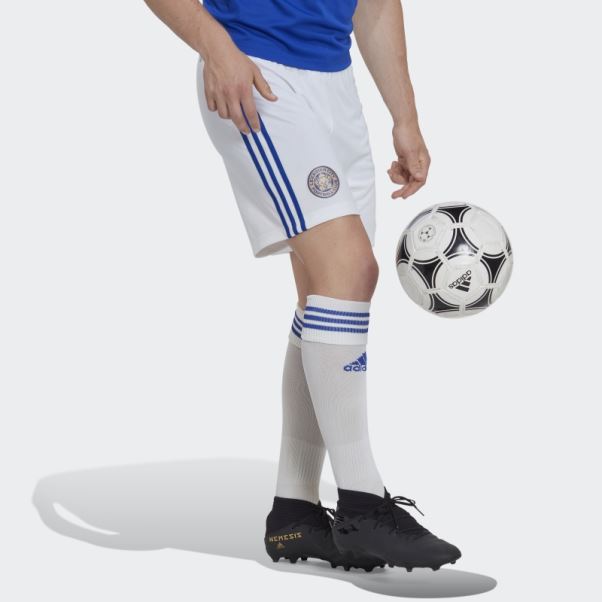 Adidas Short Domicile Leicester City Fc 22/23 Blanc Chaud