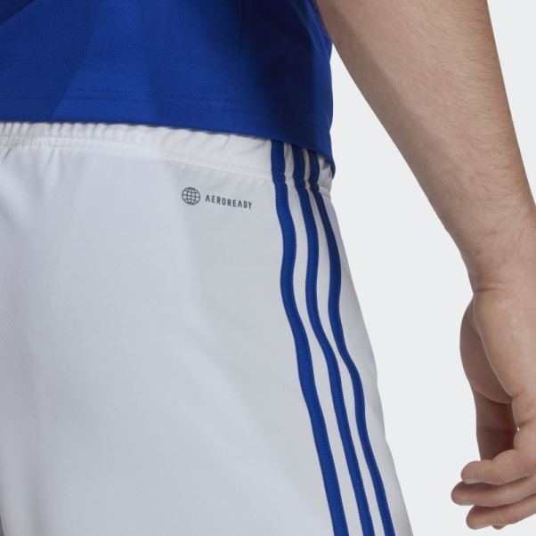 Adidas Short Domicile Leicester City Fc 22/23 Blanc Chaud
