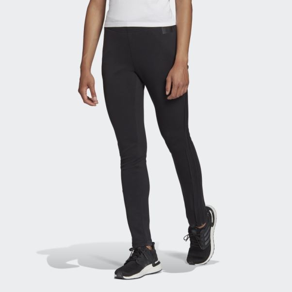 Pantalon Skinny Adidas Sportswear Future Icons à 3 Bandes Noir