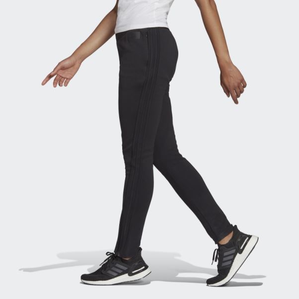 Pantalon Skinny Adidas Sportswear Future Icons à 3 Bandes Noir