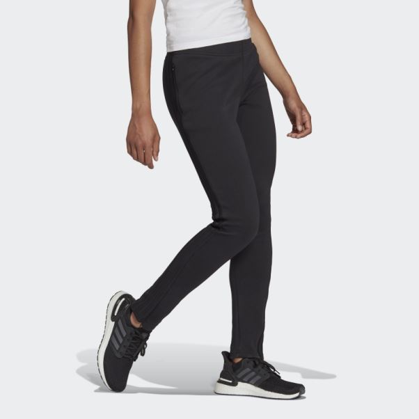 Pantalon Skinny Adidas Sportswear Future Icons à 3 Bandes Noir
