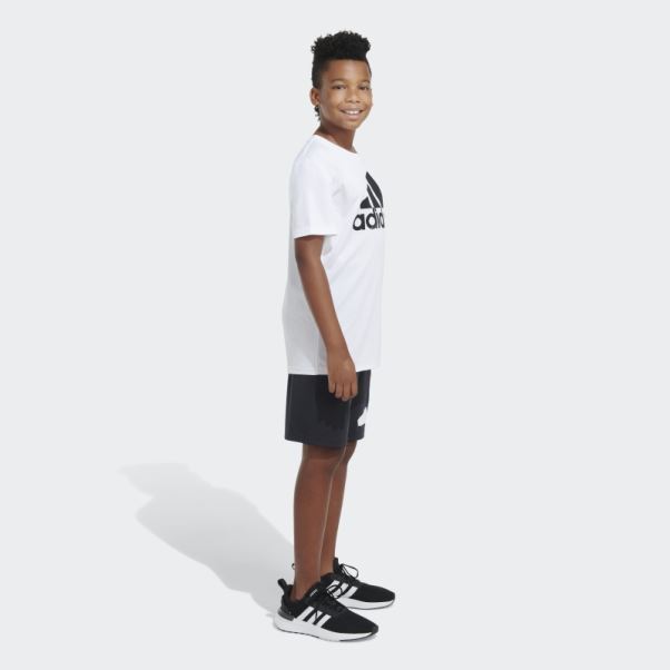 Adidas Short Logo Sur Le Côté Adidas Noir