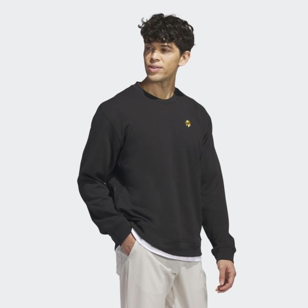 Sweat Adidas Adicross X Burning Cart Layer Crew Golf Noir
