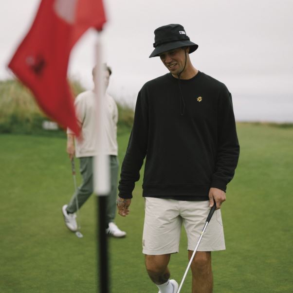 Sweat Adidas Adicross X Burning Cart Layer Crew Golf Noir