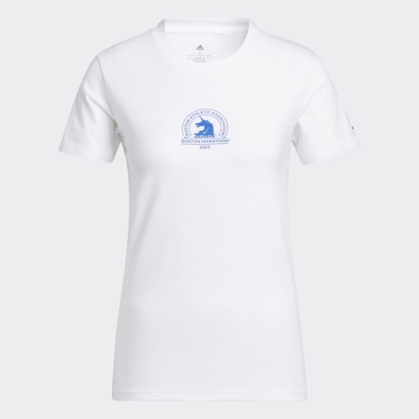 T-shirt Graphique Boston Marathon 2023 Blanc Adidas