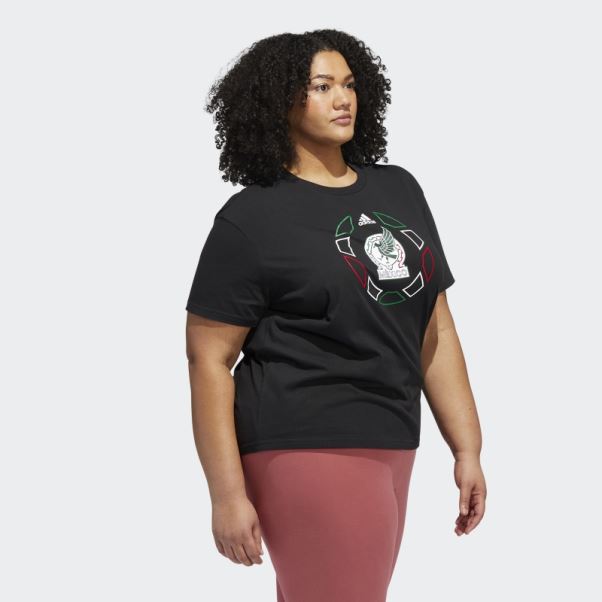 T-shirt Oversize Coupe Du Monde Mexique Noir (taille Plus) Adidas