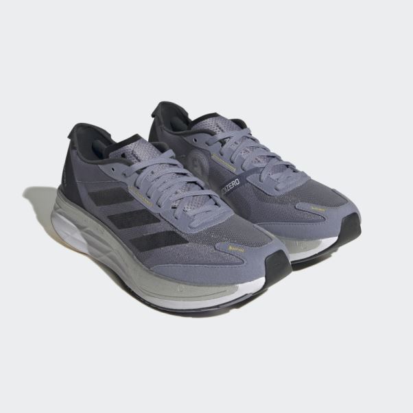 Adidas Adizero Boston 11 Chaussures De Course Argent Violet