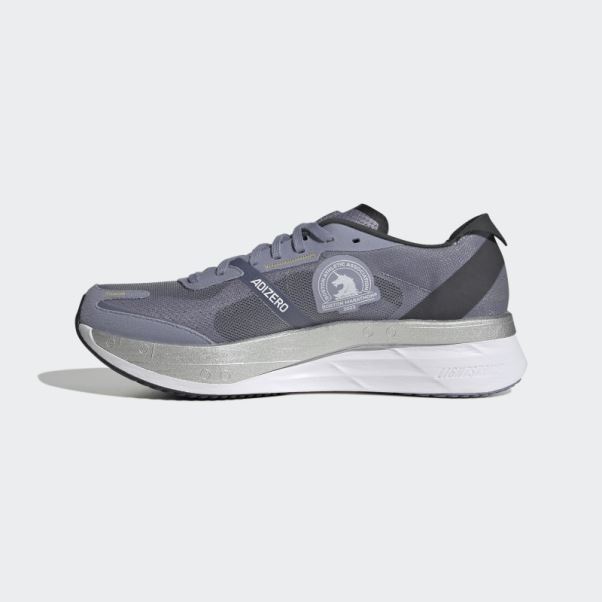 Adidas Adizero Boston 11 Chaussures De Course Argent Violet