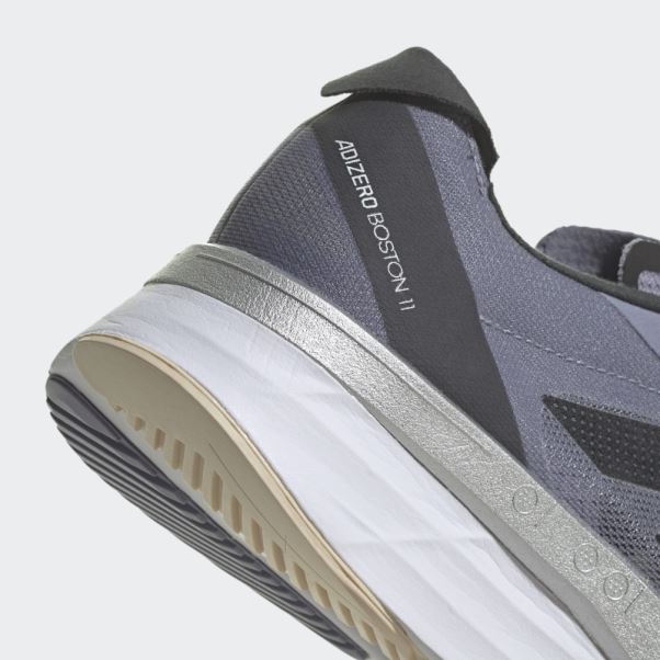 Adidas Adizero Boston 11 Chaussures De Course Argent Violet