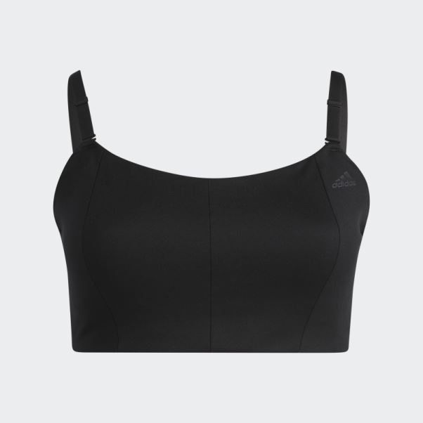 Soutien-gorge à Maintien Léger Adidas Yoga Studio Noir (grande Taille)